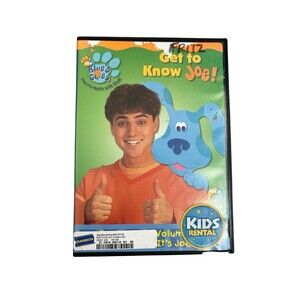 Blues Clues - Get To Know Joe (DVD, 2002) Nick Jr. Meet Joe It's Joe Time 2002
